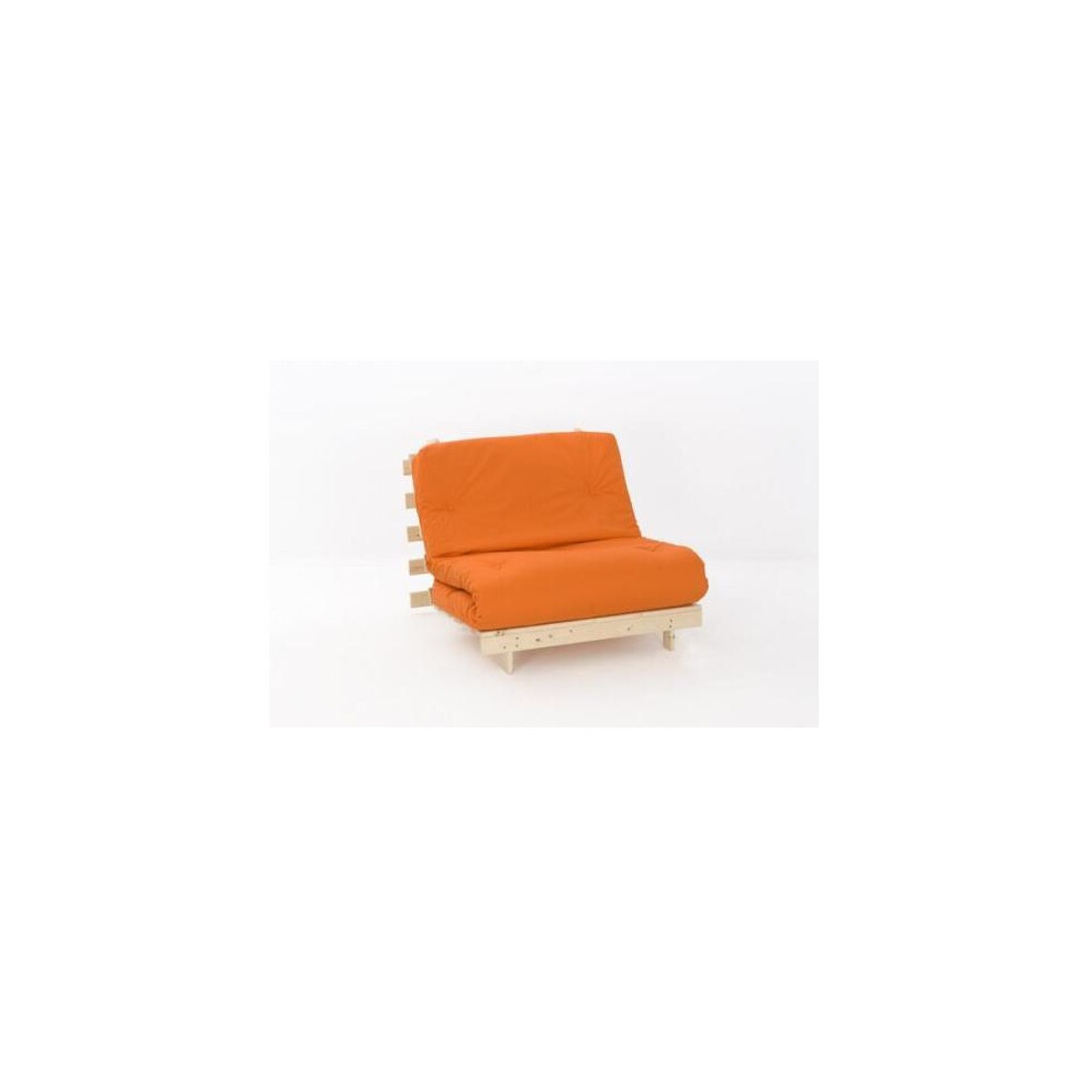 (Orange, 2ft6 Small single) Ayr Luxury Futon Set