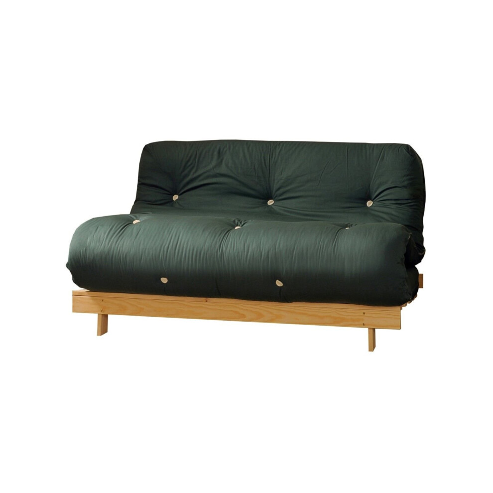 (Green, 4ft Small Double) Ayr Luxury Futon Set