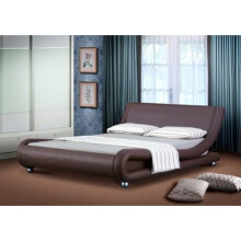 (5ft Kingsize, Chocolate) Jaxon Faux Leather Bed Frame