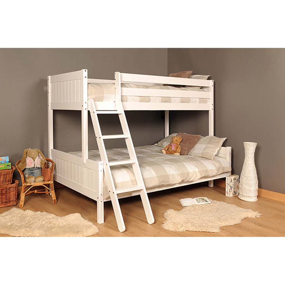 (White) Islington Scandinavian Pine Triple Bunk Bed