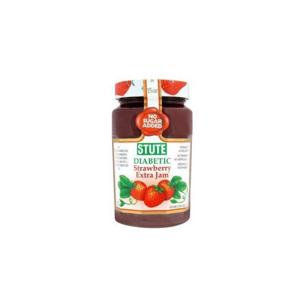 Stute Jam Diabetic Strawberry 430G (6 x 430g)