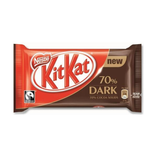 Kit Kat 4 Finger Dark 70% (24 x Each)