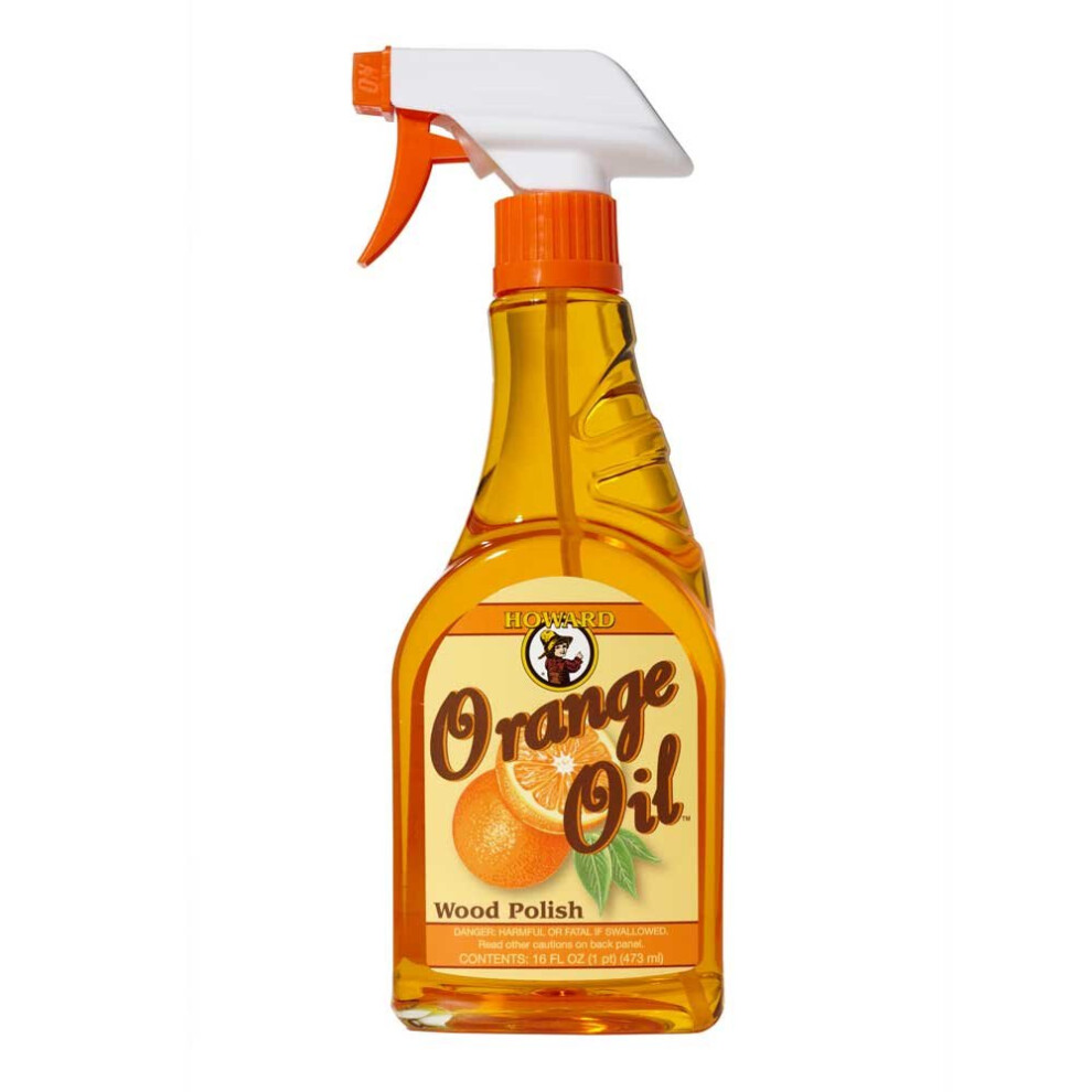 (473ml  16 fl oz Spray) Orange Oil Furniture Polish, Wood Cleaner Bottle or Spray for Wooden Items