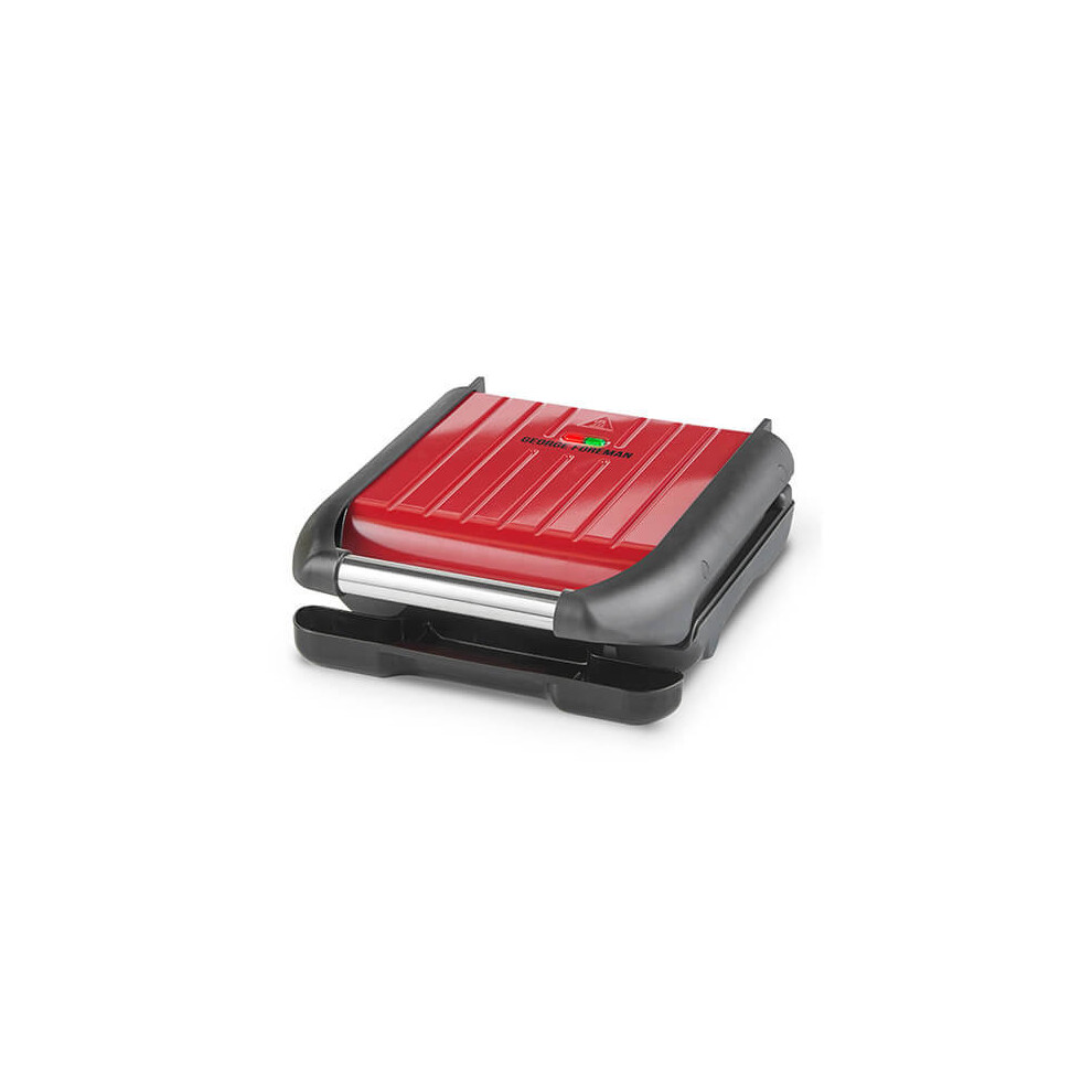 George Foreman 25030 Compact Steel Grill - Red