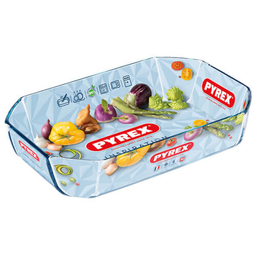 Pyrex Pyrex Inspiration 35 x 22cm Rectangular Roaster 1