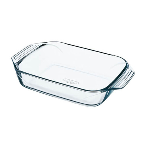 Pyrex Pyrex Optimum 31 x 20cm Rectangular Roaster - Borosilicate Glass, Oven/Microwave/Freezer/Dishwasher Safe, Thermal Shock Resistant
