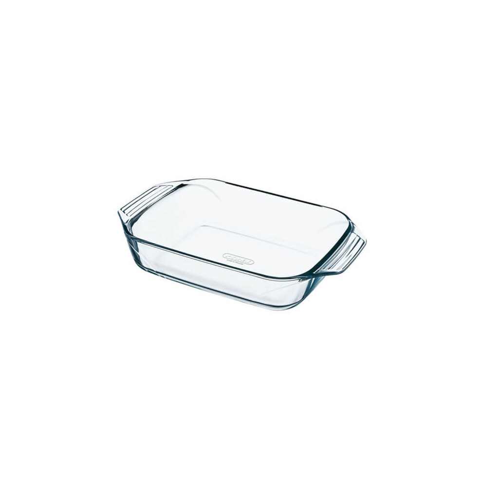 Pyrex Optimum 31 X 20Cm Rectangular Roaster - Borosilicate Glass, Oven/Microwave/Freezer/Dishwasher Safe, Thermal Shock Resistant
