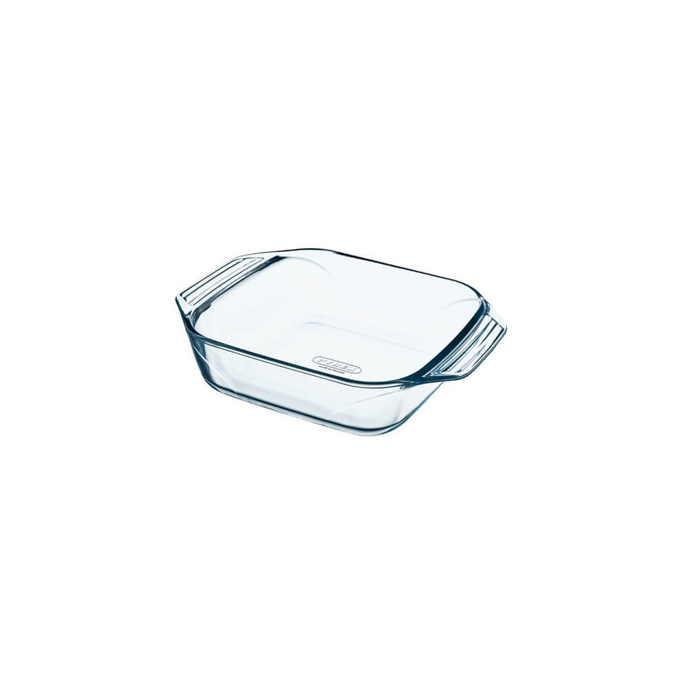 Pyrex 28 x 17 cm Medium Optimum Glass High Resistance Easy Grip Rectangular Roaster