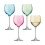 LSA International LSA International 400 ml Metallic Polka Wine Glass, Assorted (Pack of 4) 1