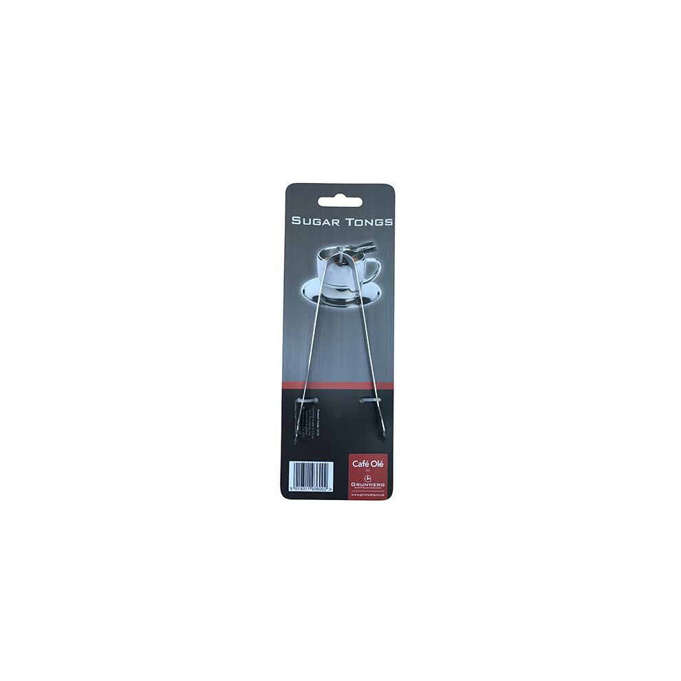 Grunwerg mirror finish stainless steel sugar cube tongs