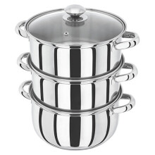 Judge Basics 22cm 3 Piece Steamer with Glass Lid HX04