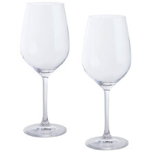 Dartington 2-Piece Crystal Wine and Bar Glass, Red