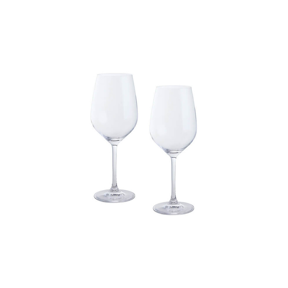 Dartington 2-Piece Crystal Wine and Bar Glass, Red