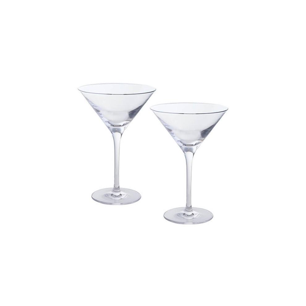 Dartington 2-Piece Crystal Wine and Bar Martini Glass