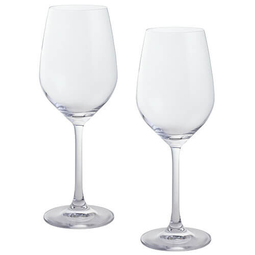 DARTINGTON Dartington 2-Piece Crystal Wine and Bar Glass, White
