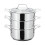 Stellar Stellar Three Tier Steamer Set, Silver, 18 cm 1