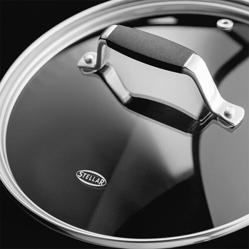 Stellar Stellar 5000 Induction 20cm Draining Lid Saucepan 1