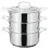 Stellar Stellar Three Tier Steamer Set, Silver, 24 cm 1