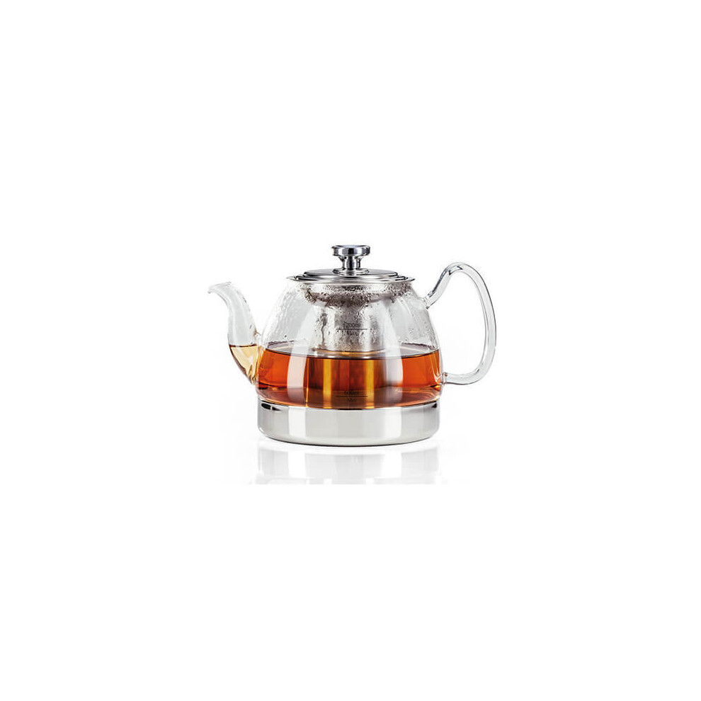 Judge Stove Top Glass Teapot, Silver, 1.2 Litre