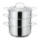 Stellar Stellar Three Tier Steamer Set, Silver, 20 cm 1