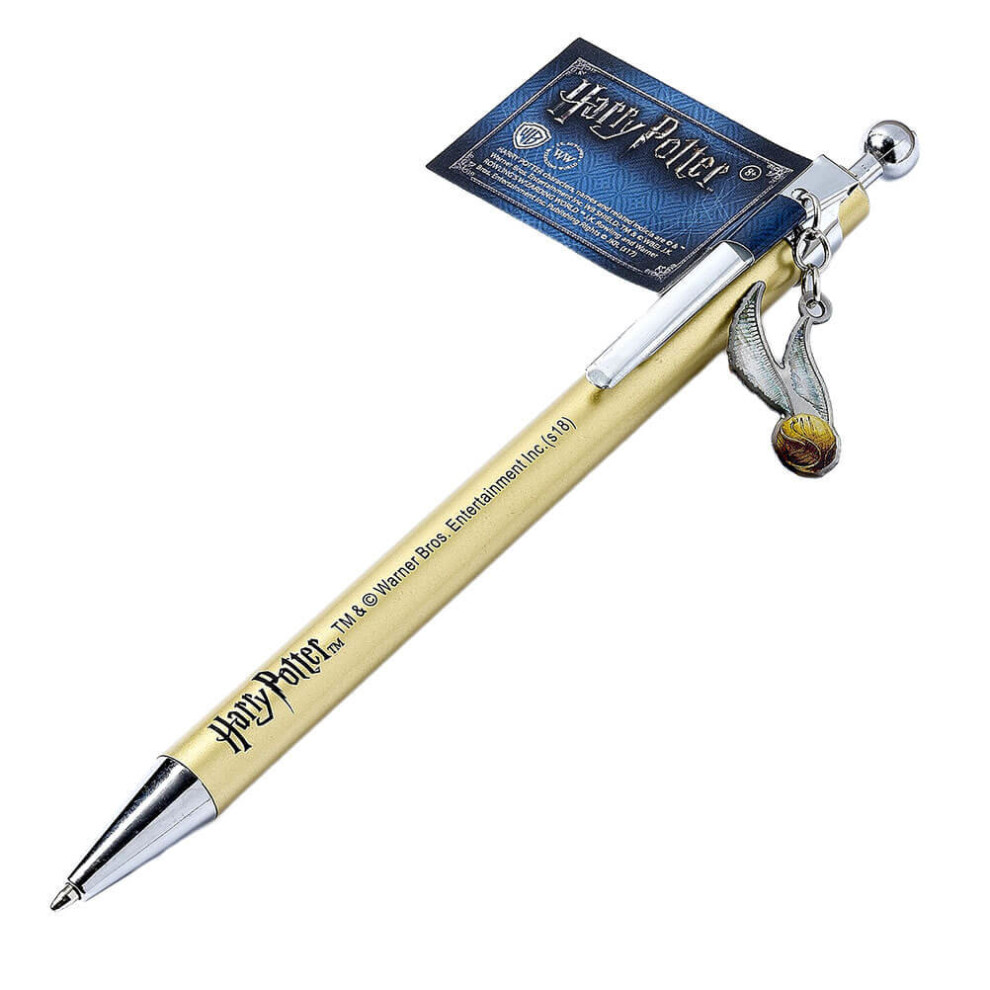 Harry Potter Golden Snitch Pen with Charm