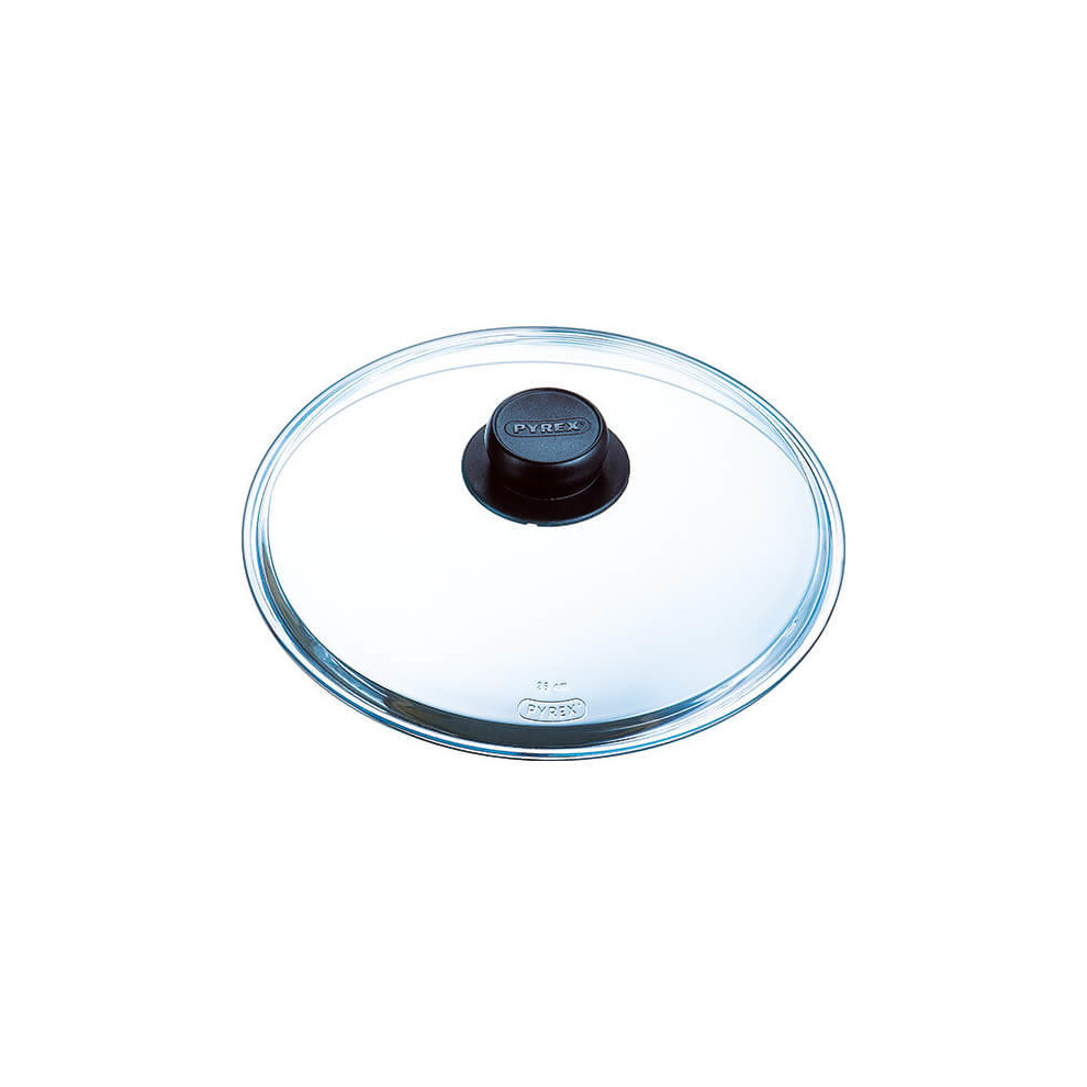 Pyrex 4937233 Glass Lid For Saucepan / Frying Pan - 27 X 26.5 X 7 Cm  Transparent