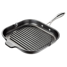 Stellar Cast Non-Stick Griddle Pan - 28x28 cm, All-Hob & Oven Safe to 240C, Scalloped Pouring Lip, Stainless Riveted Handle
