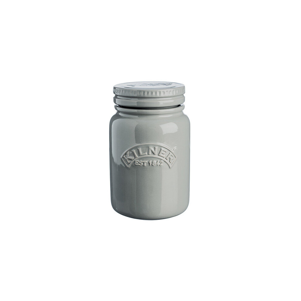 Kilner Ceramic Storage Jars Morning Mist 0.6 Litre - Airtight Ceramic Kilner Jars for Food Storage