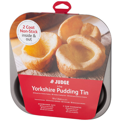 Judge Judge Bakeware 4 Cup Yorkshire Pudding Tin 2