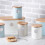 Typhoon Typhoon Living Coffee Canister Blue 1 Litre 4