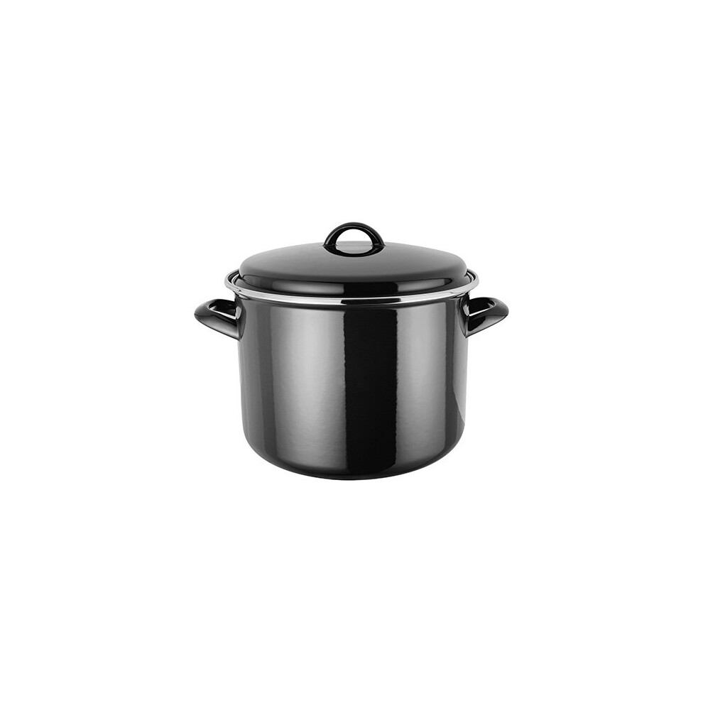 Judge Induction Black 24cm Stockpot