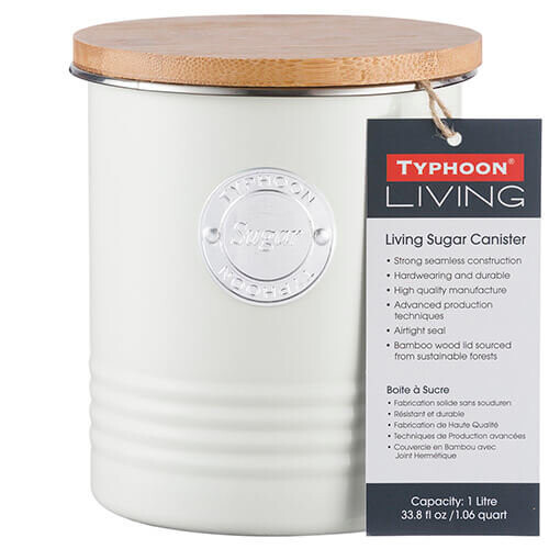 Typhoon Typhoon living Sugar Canister, Cream, 1 Litre 1