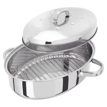 Judge Oval 32cm Stainless Steel Roaster with Thermic Base