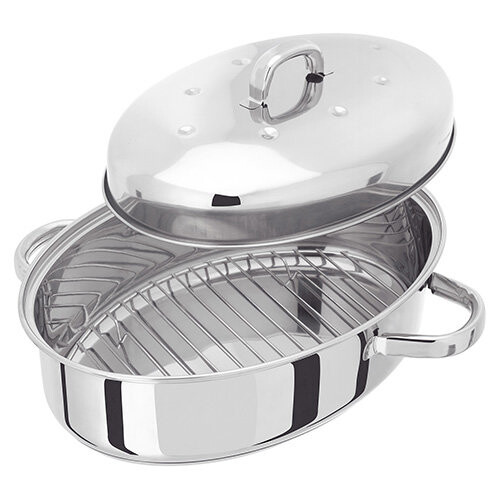 Judge Judge Oval 32cm Stainless Steel Roaster with Thermic Base