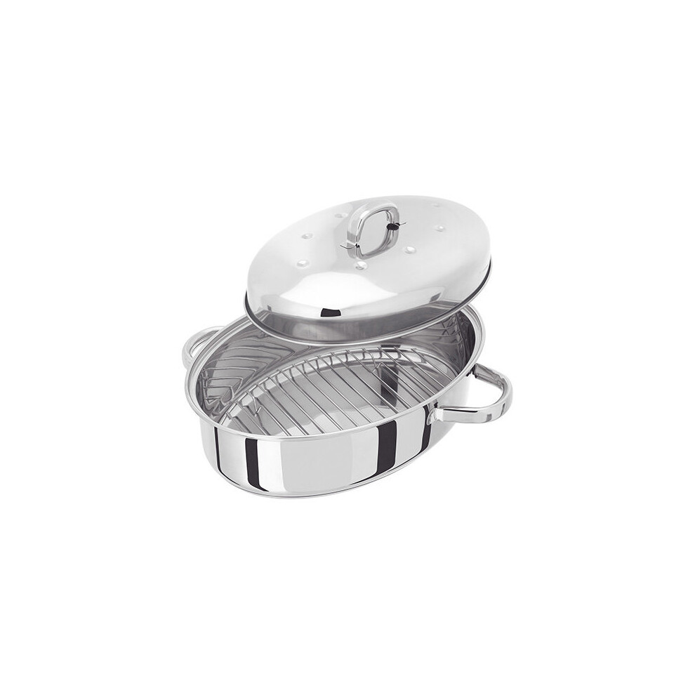 Judge Oval 32cm Stainless Steel Roaster with Thermic Base