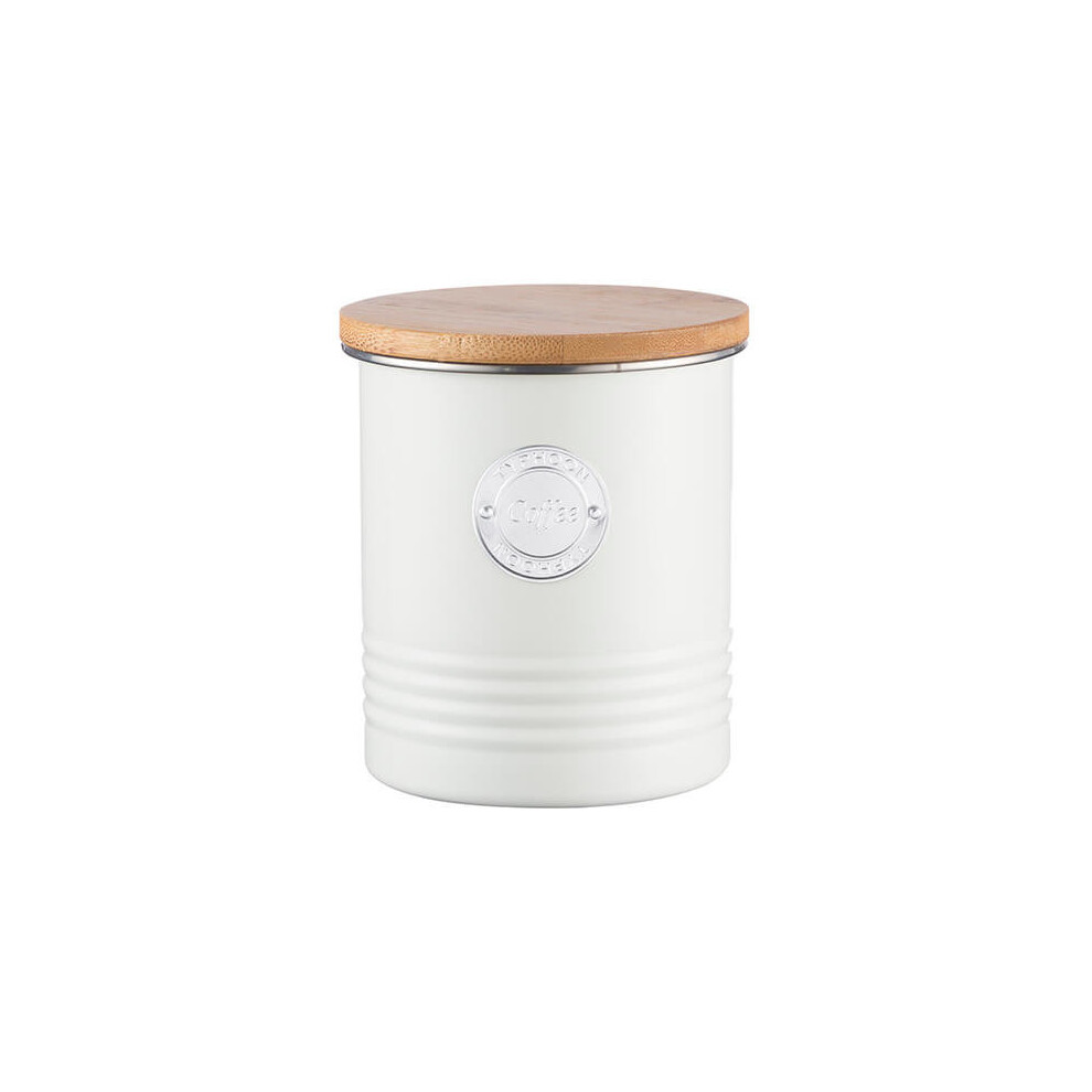 Typhoon Living Coffee Canister, Cream