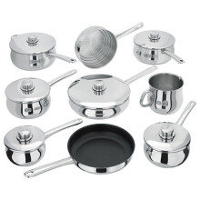 9pc Stellar 1000 Stainless Steel Saucepan Set
