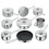 Stellar 9pc Stellar 1000 Stainless Steel Saucepan Set 1