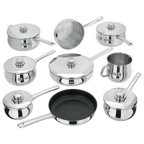 Stellar 9pc Stellar 1000 Stainless Steel Saucepan Set