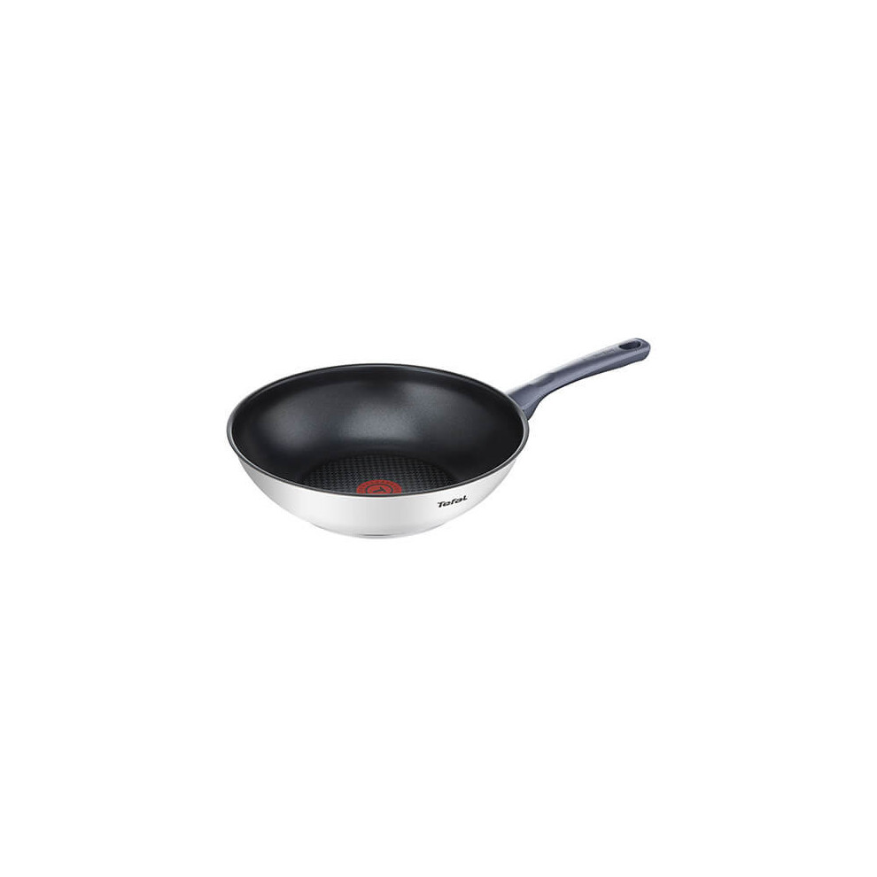 Tefal Daily Cook 28cm Stirfry Wok Stainless Steel Induction Frying Pan