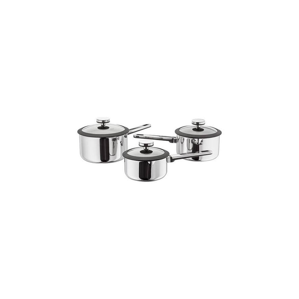 Stellar Stay Cool 3 Piece Draining Saucepan Set