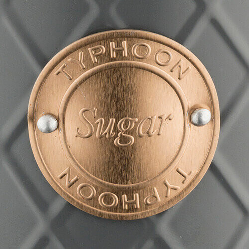 Typhoon Typhoon Living Lid Sugar Storage Tin, Grey/Copper 2