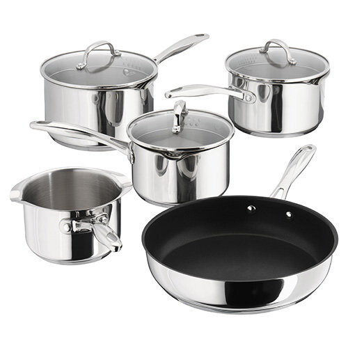 5pc Stellar 7000 Stainless Steel Saucepan Set | Stainless Steel Pans