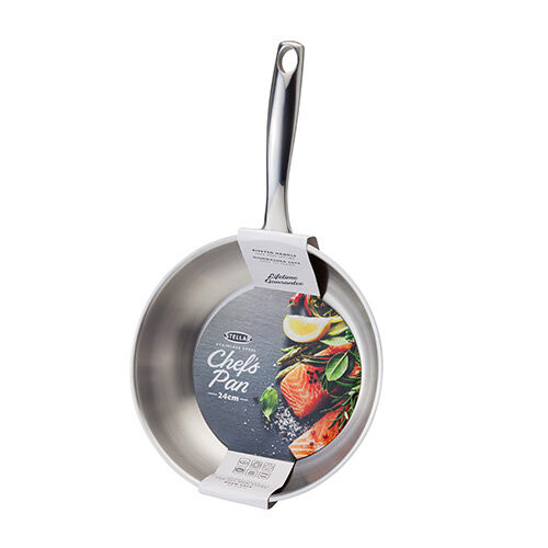 Stellar Stellar Speciality Cookware 24cm Stainless Steel Chef's Pan 1