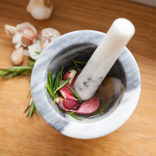 Judge Judge White Marble Large Mortar & Pestle 13cm 2