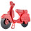 Eddingtons Red Lambretta Vespa Scooter Pizza Cutter 1