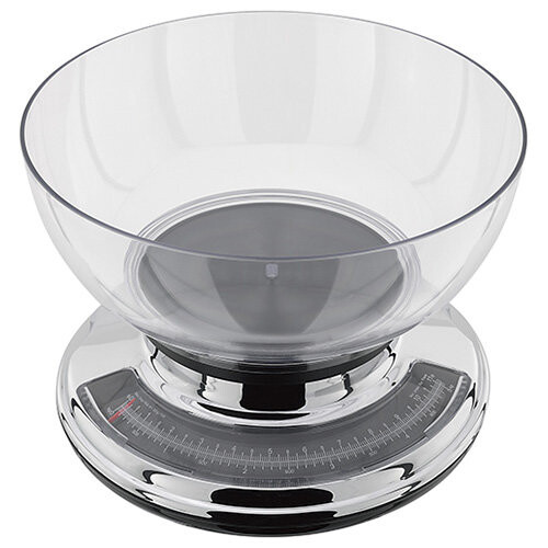 Judge Judge 5.0kg Chrome Kitchen Scale with Clear Bowl