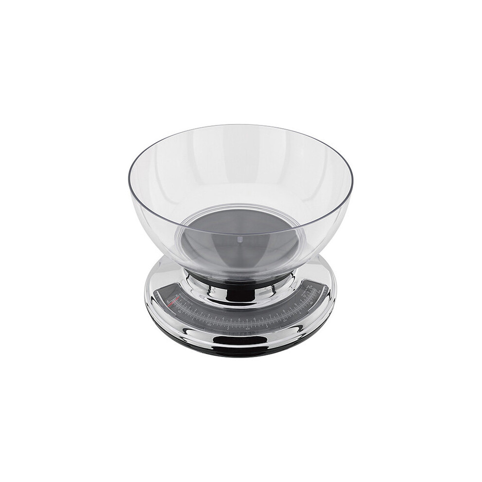Judge 5.0kg Chrome Kitchen Scale with Clear Bowl