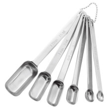 JUDGE STAINLESS STEEL 6 MEASURE SPOONS SET