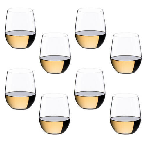 RIEDEL Riedel O Range Viognier / Chardonnay White Wine Glasses 8 FOR 6